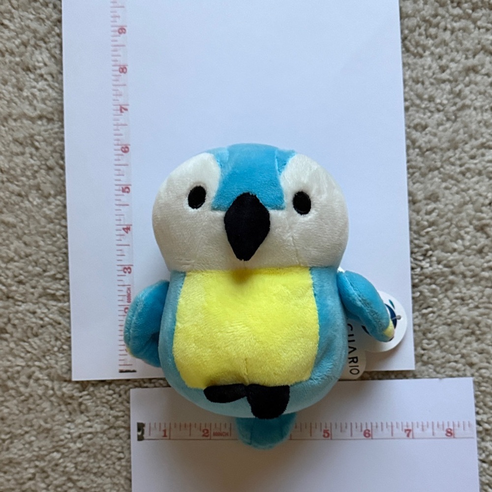 Gund Blue and Yellow Parrot Plush Toy